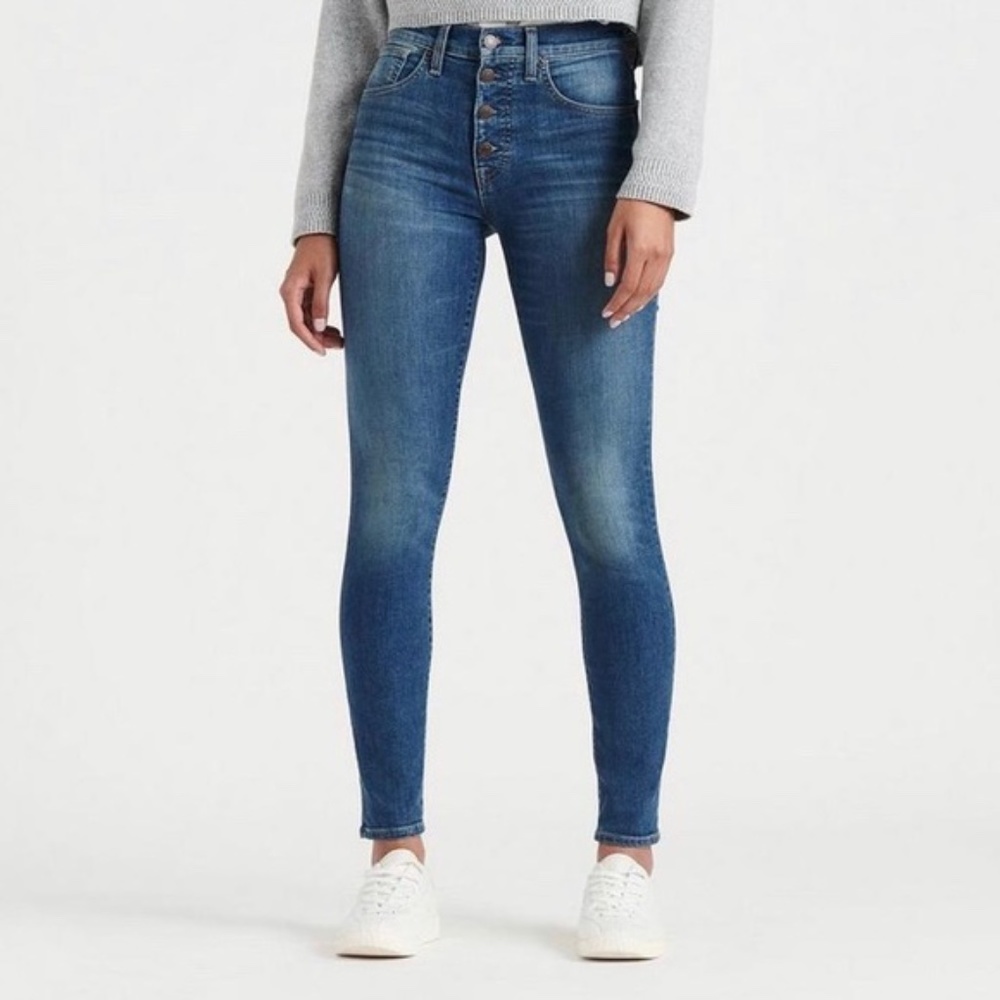 Lucky Brand Bridgette HR Crop Button Fly Jeans